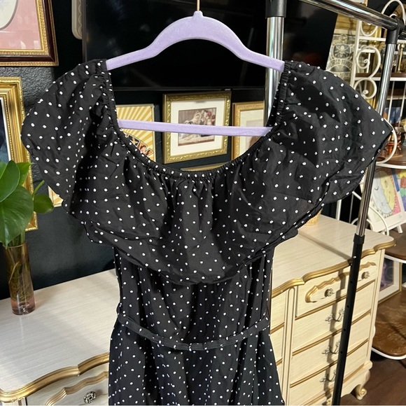 Marysia Resort Maxi Dress Off Shoulder Swiss Polka Dot - Picture 10 of 11